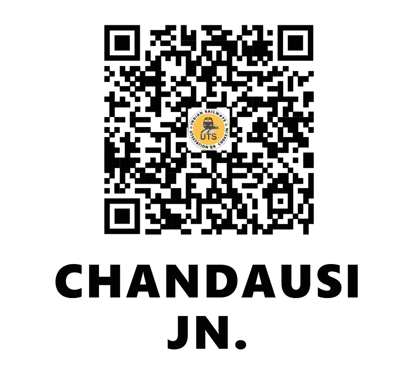UTS QR Code for CHANDAUSI JN. - CH - NR (UTTAR PRADESH)